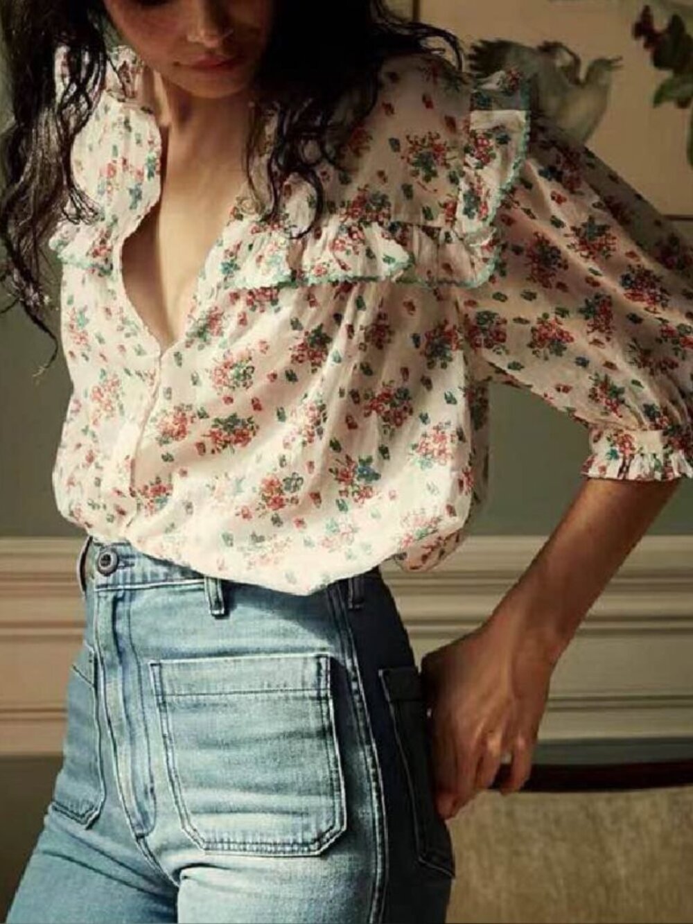 Doen Tangelo Top Fleur De Rosette